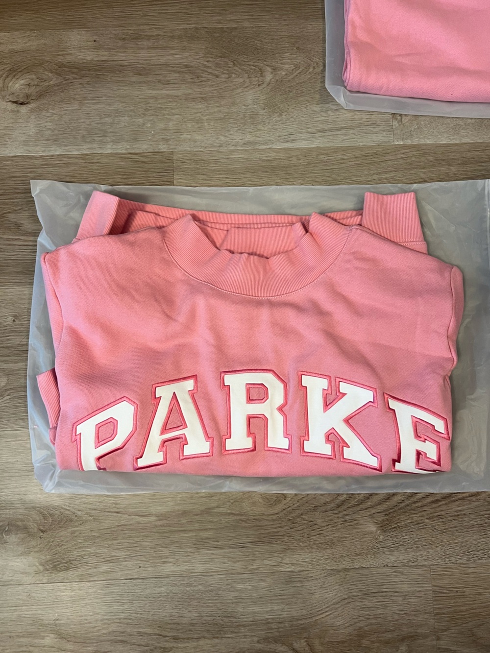 Parke Coral Pink Mockneck and Sweats Matching Set NWT!